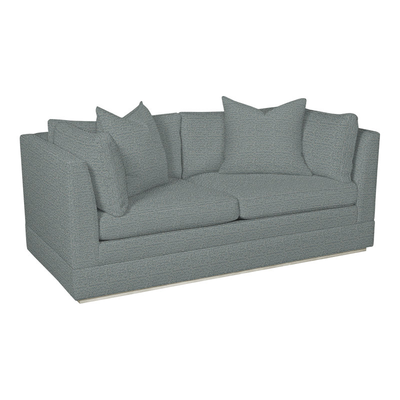Thom Filicia Home 70.5'' Square Arm Loveseat, Wrenn, Tuck Cobalt