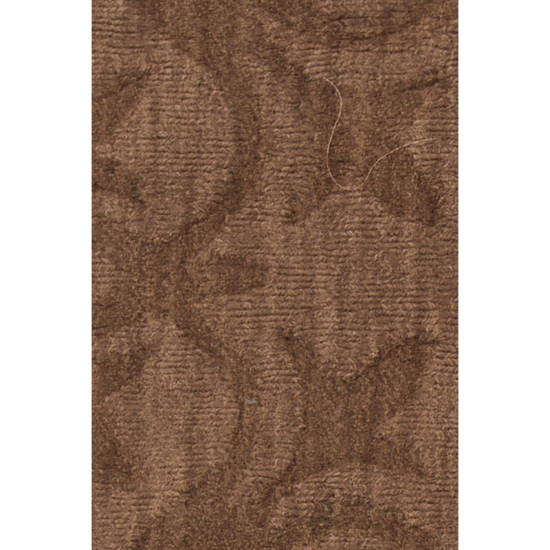Tapis brun tissé à la main Rekha, Rectangle 5 pi x 7 pi