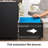 Markiese 2 Drawer Metal File Cabinet with Lock, Mobile Under Desk Filing Cabinet for Home Office, Letter Size, Black File Cabinet-1084339153