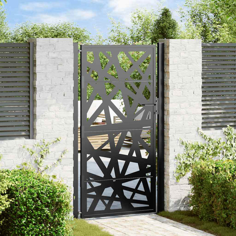 Weathering Steel Gate, 105 x 180 cm, Black