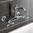 Kingston Brass Vintage Double-Handle 2-Hole Wall-Mount Bridge Kitchen Faucet-93672687