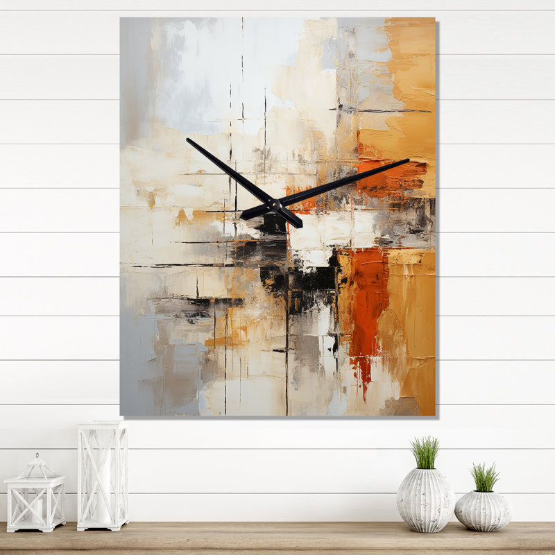 Janiesha - Horloge murale moderne, H 32 po x l 24 po x P 1 po