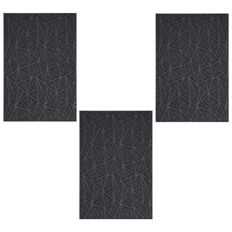 Ensemble de tapis intérieur / extérieur en nylon touffeté à la machine Gisser, Octogone 2 pi