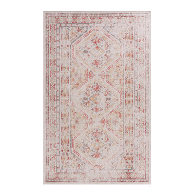 2'x 3'Beige Washable Area Rug