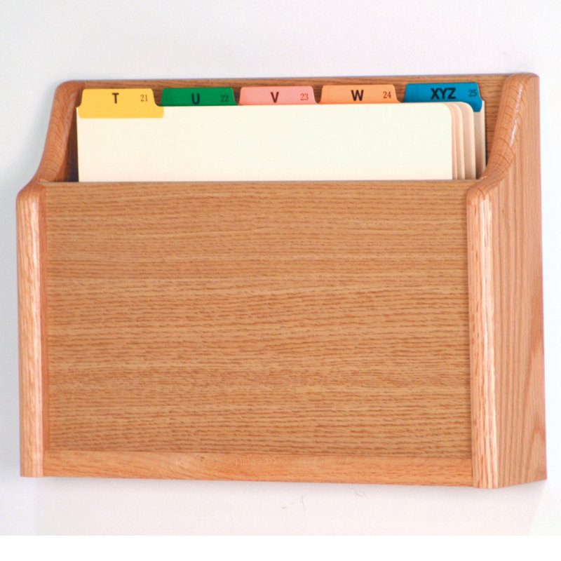 Porte-cartes de poche simple, Chêne clair