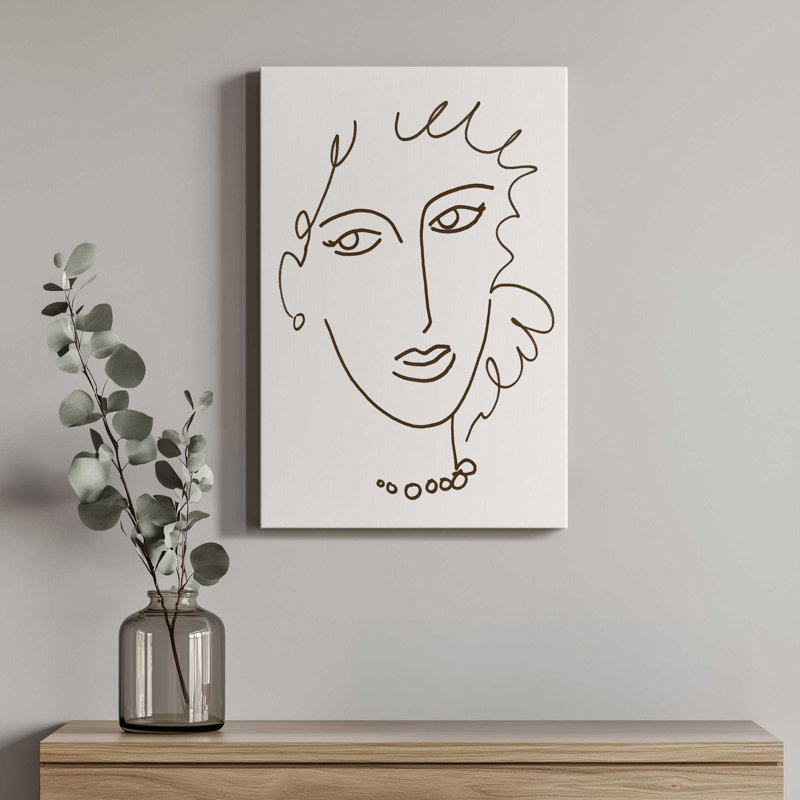 «Signature Style I» par June Erica Vess, reproduction d'art sur toile, H 16 po x l 12 po