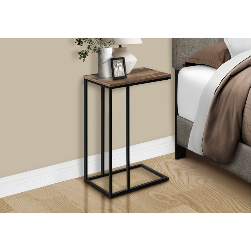 Table de bout, table d'appoint moderne, table d'appoint en forme de C de salon, table de bout intérieure pour l'espace de vie