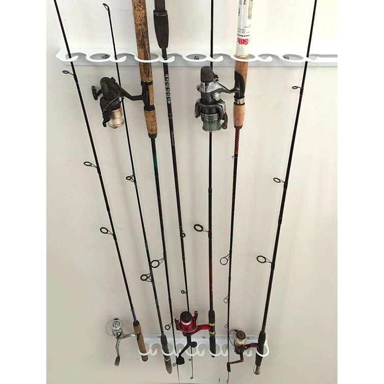 Coldcreek Outfitters Universal Fishing Rod Rack, Fishing Gear, Fishing Accessories, Rod Holder, Pole Storage, Wall Mount, Cieling Mount, 24 L x 3 W