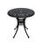 Round Patio Bistro Table Cast Aluminum Patio Dining  Table for Garden,Black