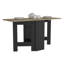 La table de salle à manger en bois d'ingénierie se transforme de la console de 12,3 po de large en table de 58,7 po, pouvant accueillir jusqu'à 6 personnes, rectangulaire, finition brune