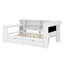 Lit plateforme en bois avec tablettes de rangement, tiroirs, station de charge, DEL, bureau et tête de lit tapissier-1547980873-1547980870