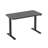 Khrystyne Adjustable Glass Top Metal Base Standing Desk with Power Outlet-1873716415