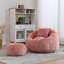 Fauteuil à billes moderne, fauteuil rond confortable pour adultes avec repose-pieds, fauteuil de lecture simple avec oreiller-1589987044