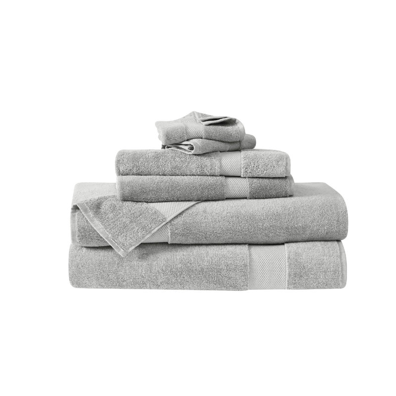Ensemble de serviettes 6 pièces Hokku Designs, Gris