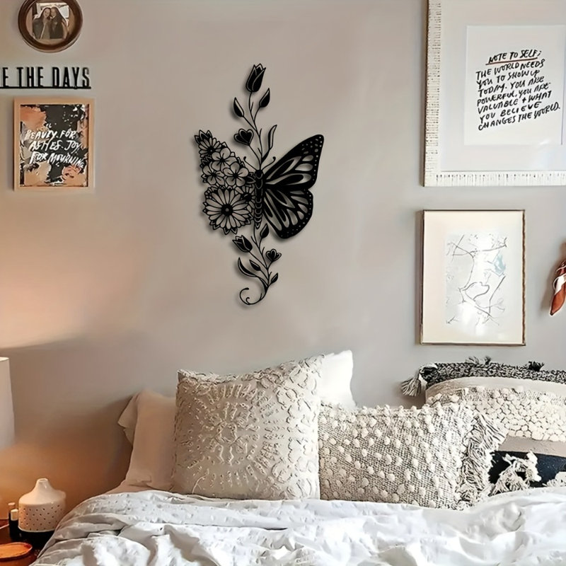 Art mural en fer, ornement mural en métal, artisanat en fer massif durable, décoration murale de salon chambre à coucher
