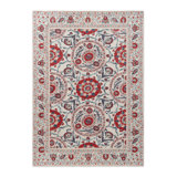 Geometric Area Rug in Indigo