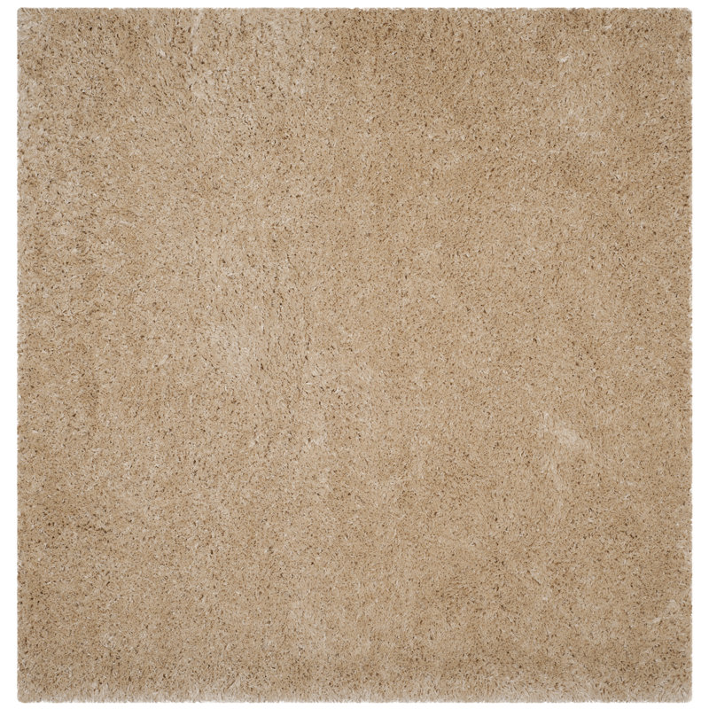 Hermina Light Beige Area Rug, Square 5'1"