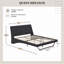 Structure de lit en cuir Pu-347487779-347487777