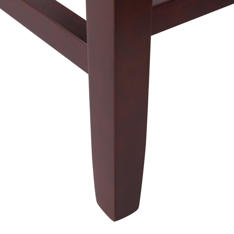 Tabouret de bar et de comptoir Jameson (ensemble de 2), Tabouret de bar (siège d'une hauteur de 29 po), Noir/cerise, 2