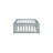 Grey Twin Floor Bed With Guardrails, Promotes Independence In Personal Space, 7 Strengthened Plywood Slats Fence, Multi - Functional Design For ' Sleep And Learning To Walk, Easy Installation-109934355-109934354