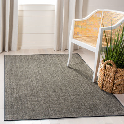 Tapis gris anthracite en sisal / en jute Martha Stewart