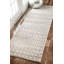 Tapis marocain à motif géométrique gris / blanc cassé Giannini-1078071130