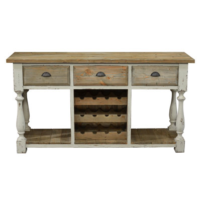 Console en bois massif Samons