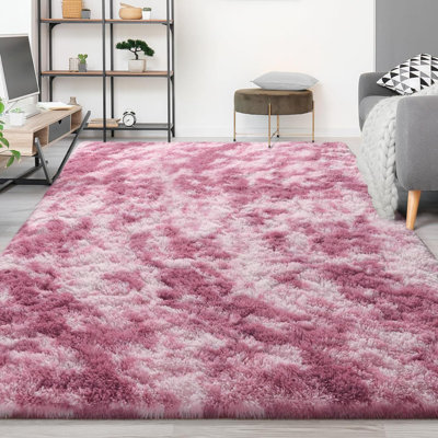 Tapis à poil long Antonije Tie Dye