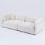 Velours côtelé 112 pouces beige, quatre sièges, structure en bois massif, siège à ressorts en forme de S et deux coussins décoratifs pour se détendre en velours côtelé, dimension,-2112435300