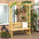Banc de jardin en bois Evmorfia