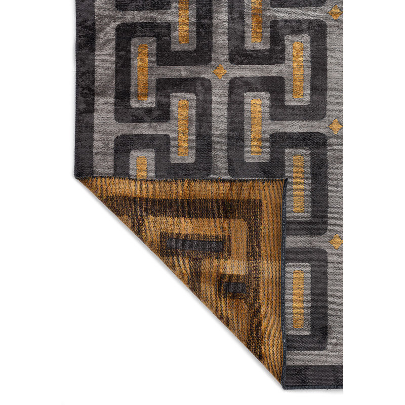 Raylina Geometric Hand Loom Indoor / Outdoor Area Rug, Rectangle 6'6" x 9'10"