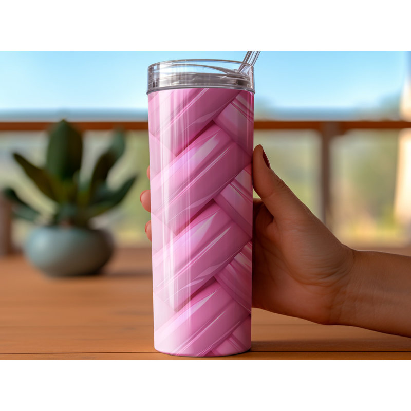 Choose Handmade Tumblers 591ml Vacuum Insulated Stainless Steel (18/8) Travel Tumbler with Straw