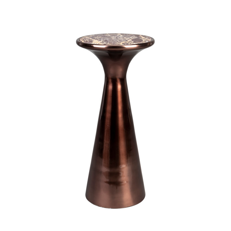 End Table Marble Top End Table, 22'' H x 10'' W x 10'' D