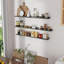 Tablettes flottantes pour le mur, longues tablettes flottantes de 48 pouces avec rebord pour la chambre à coucher, la cuisine, le salon, la chambre de bébé, ensemble de 2