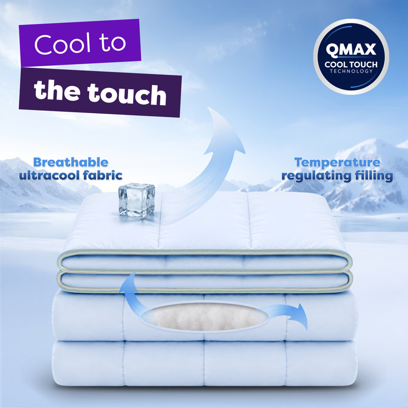 Slumberdown Cool Sleep Ultracool Nylon Summer Duvet, 135 x 200 cm