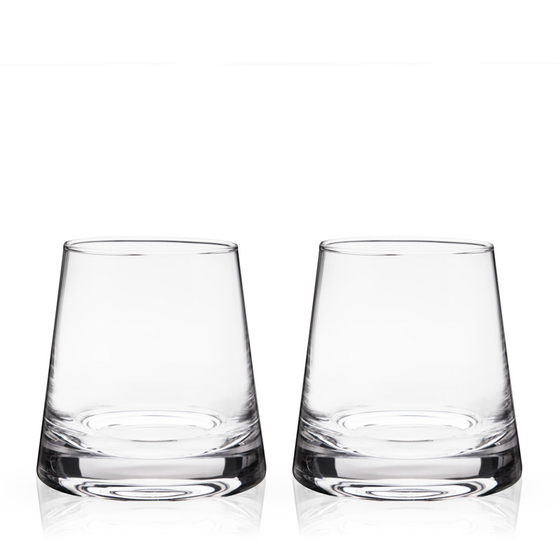 Ensemble de 2 verres à whisky en cristal Burke