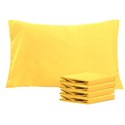 Queen Size Pillowcases Set of 4, 1800 Brushed Microfiber Envelope Closure Pillow Covers, Ultra Soft Wrinkle & Fade Resistant, Machine Washable, 20" x 30"