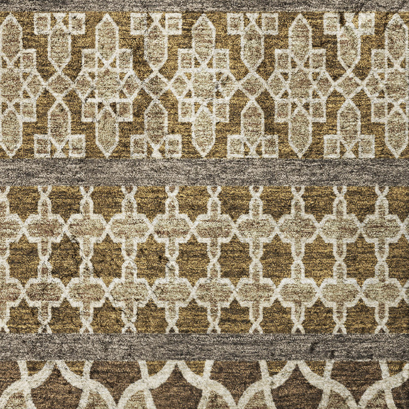 Tapis bohème shggy de rêve lavable à la machine de qualité supérieure, Mocha, 3' x 5'