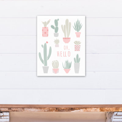 Oh, Hello Cacti, art sur toile