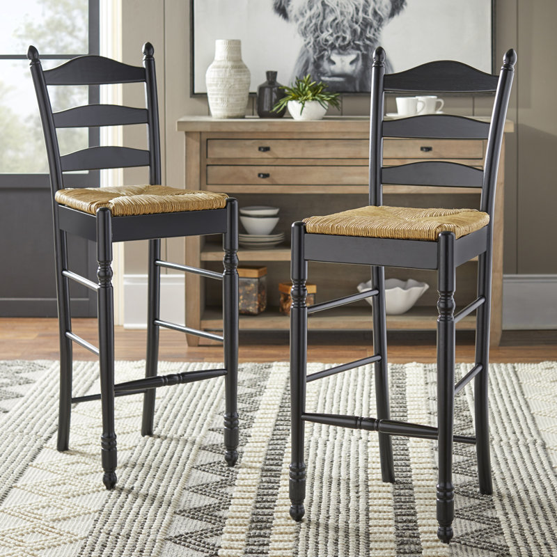 Amasya Bar & Counter Stool, Black, Bar Stool (30" Seat Height)