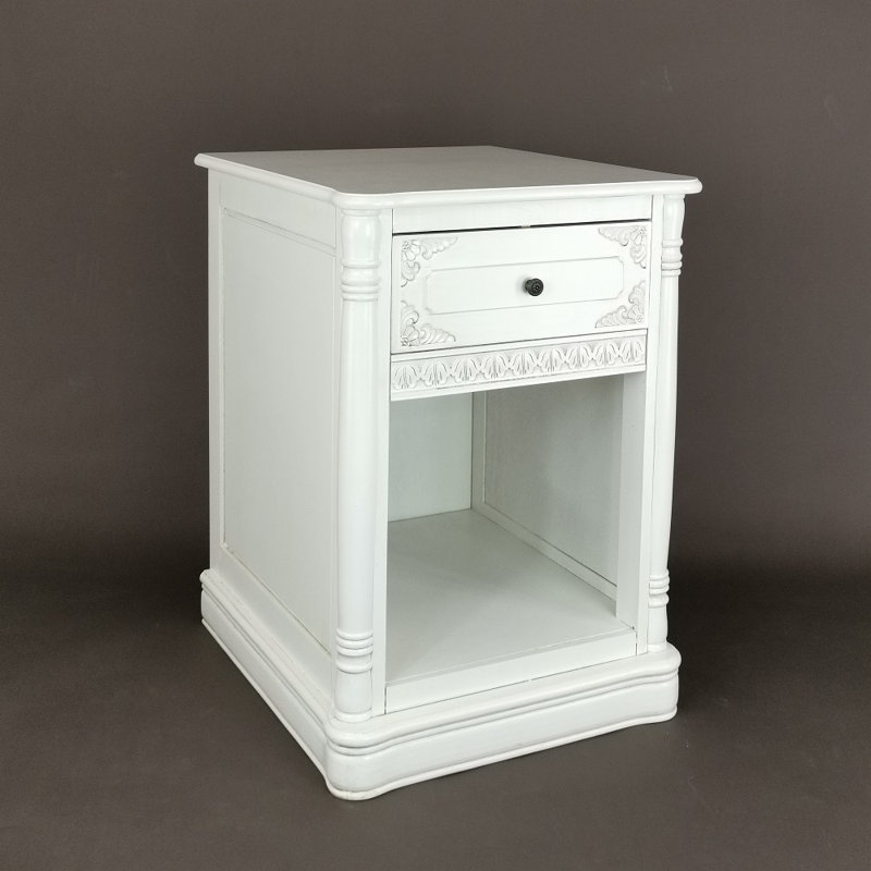 Theo Solid Wood Accent Chest, White