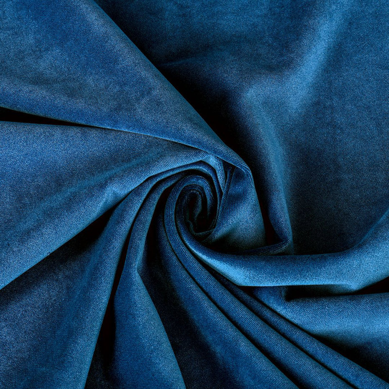 Luxury Matte Velvet Tablecloth, 43 Prussian, 84" L x 52" W