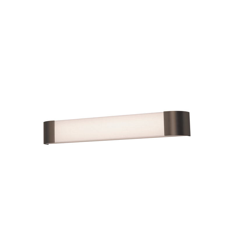 Applique murale pour salle de bain 1 lumière DEL Quon, Bronze huilé