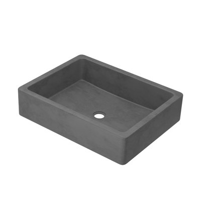 Nipomo Stone Handmade Rectangular Undermount Bathroom Sink