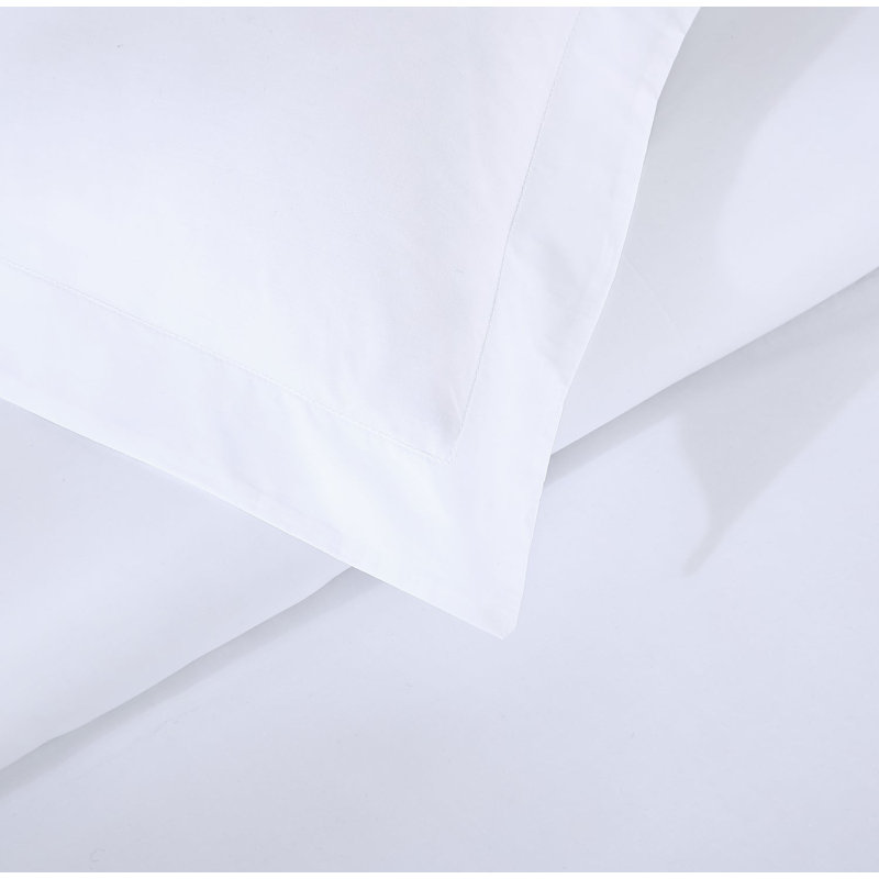 Ultra Percale Duvet Cover Set, Queen + 2 Standard Pillow Shams, White