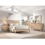 Mobilier de chambre à coucher de style classique avec finition chêne naturel 1pc