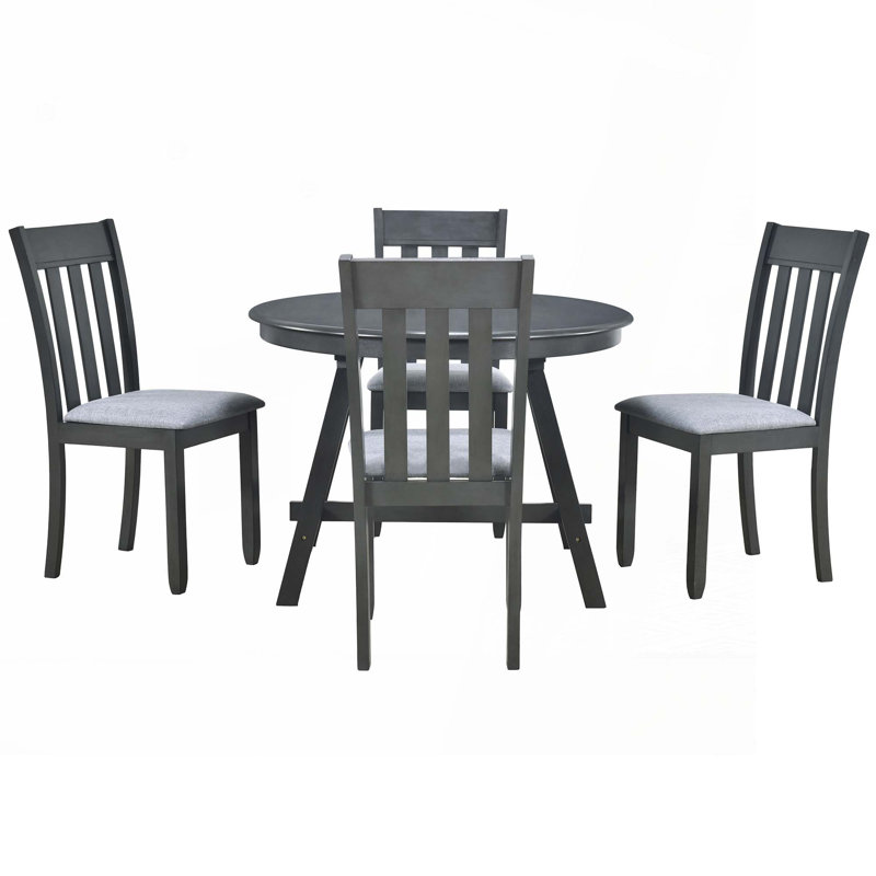 5-Piece Wood Dining Table Set