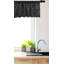 Ensemble de 2 cantonnières à motif abstrait Ambesonne gris anthracite et blanc