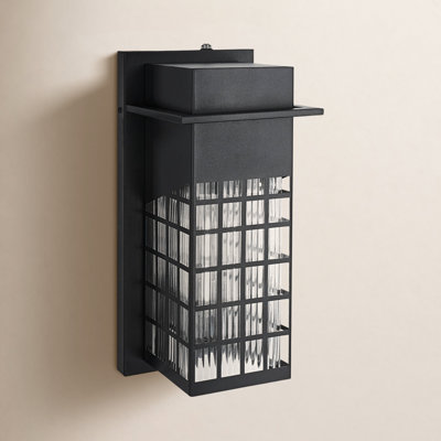 Alcaraz Outdoor Wall Sconce in Black