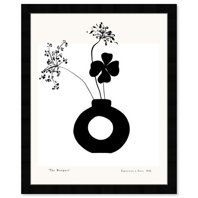 Black And White Flower In A Vase by Oliver Gal